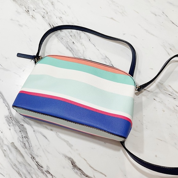 Kate Spade Striped Crossbody Purse - Picture 11 of 14